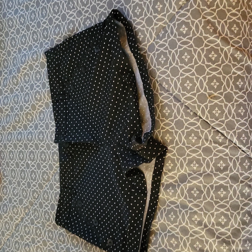 Guess black & polka dot shorts